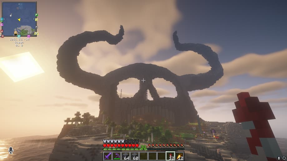 Minecraft Onigashima region build