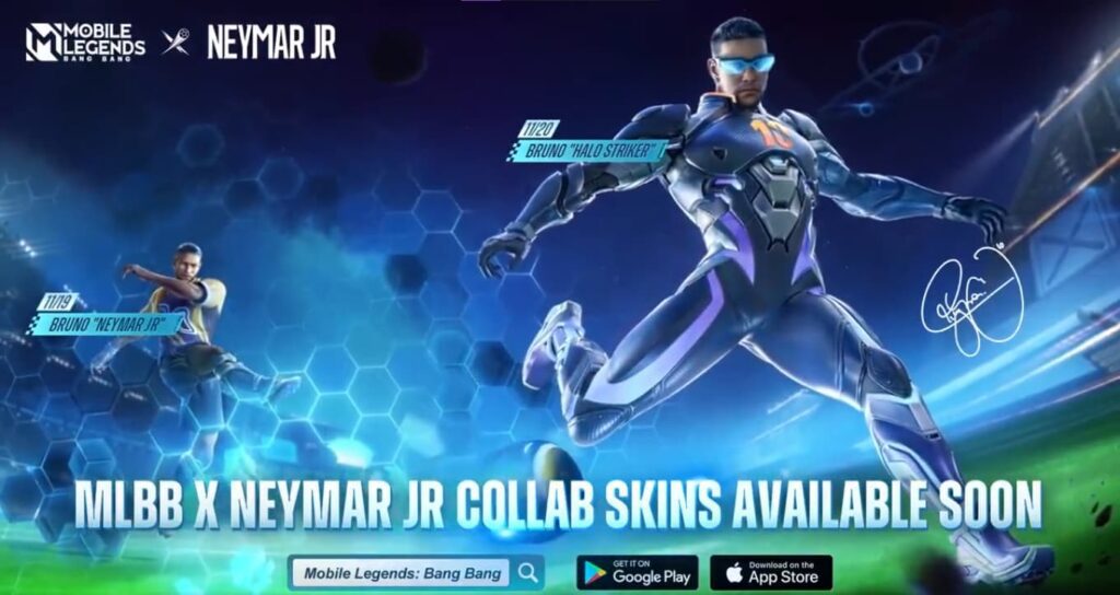 Mobile Legends Neymar Jr collaboration skins