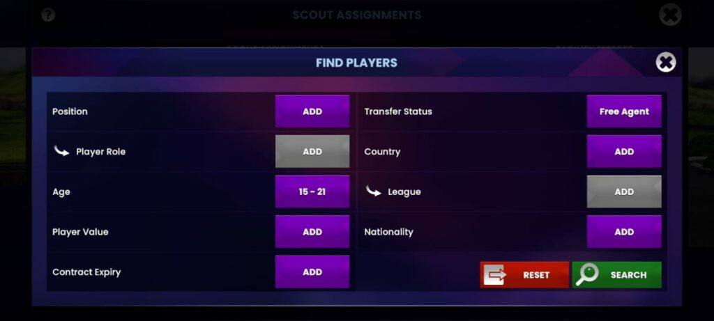 SM24 Scout Report Free Agent