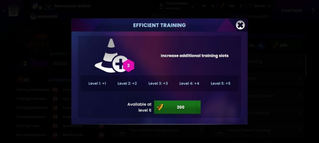 SM24 Training Efficient