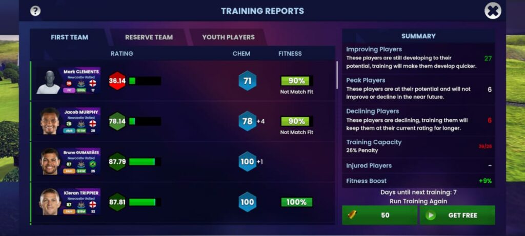 SM24 Training Reports