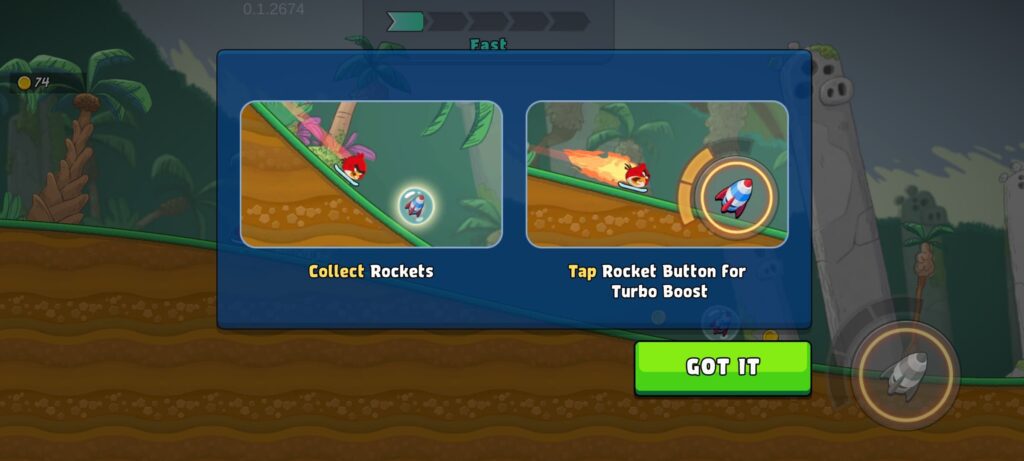 Angry Birds Rocket Flip Racing