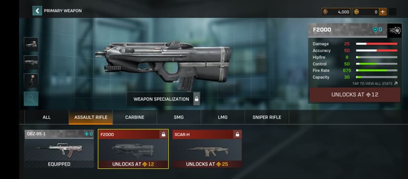 f200 primary weapon