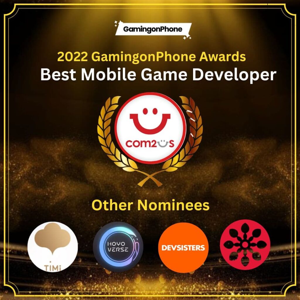 Com2uS, best mobile game developer, mobile game awards