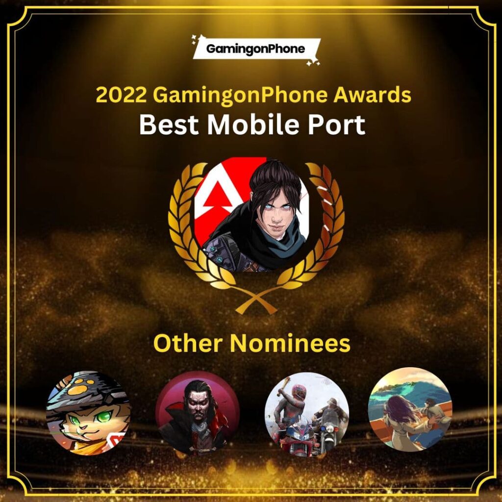 Best mobile port of 2022, mobile game awards