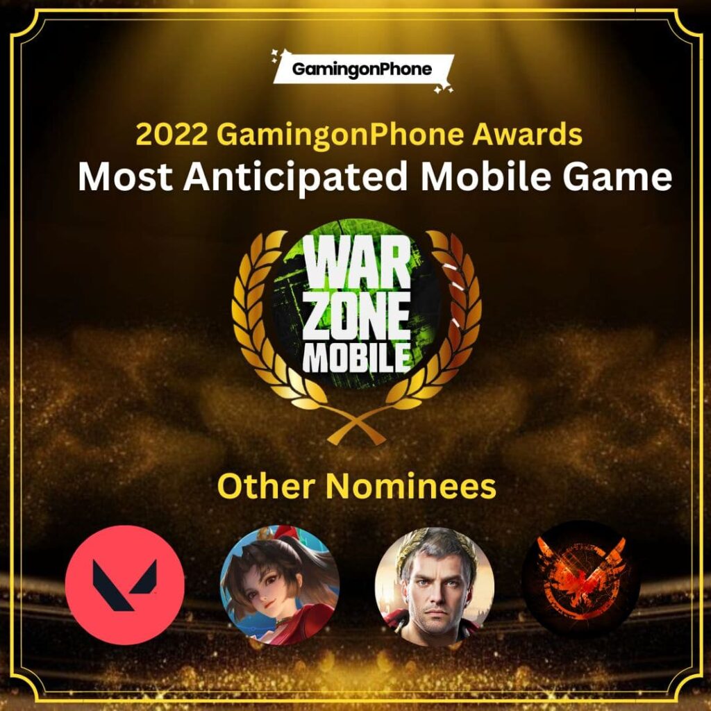 Best upcoming mobile game, mobile awards, game awards
