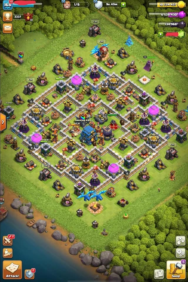 Clash of Clans portrait mode