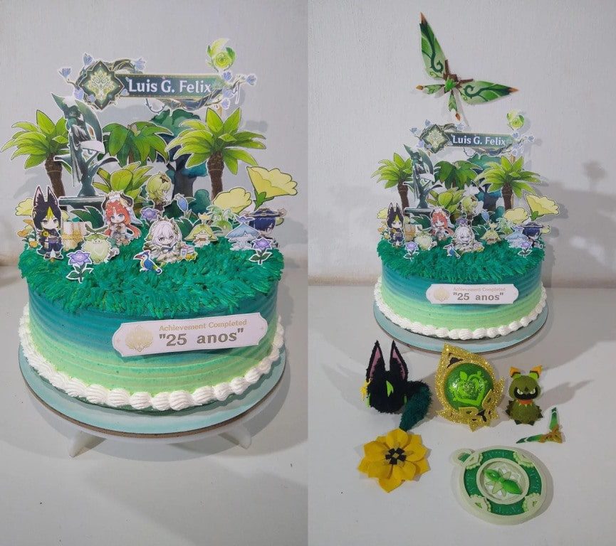 Genshin-Impact-fanmade-birthday-cake