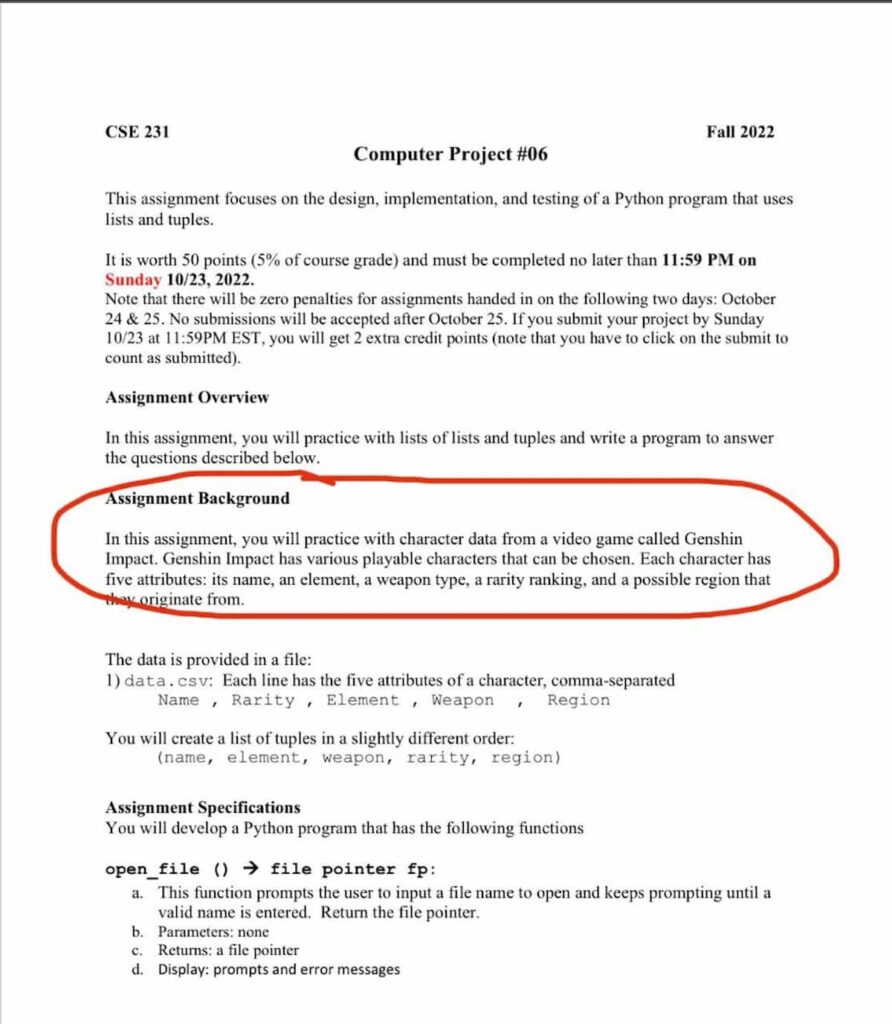 Genshin Impact Inspired Professor, Genshin Impact