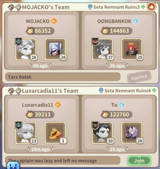 Join team up