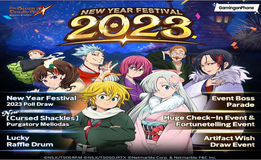 The Seven Deadly Sins: Grand Cross celebrates New Year Festival 2023 with  new events and rewards
