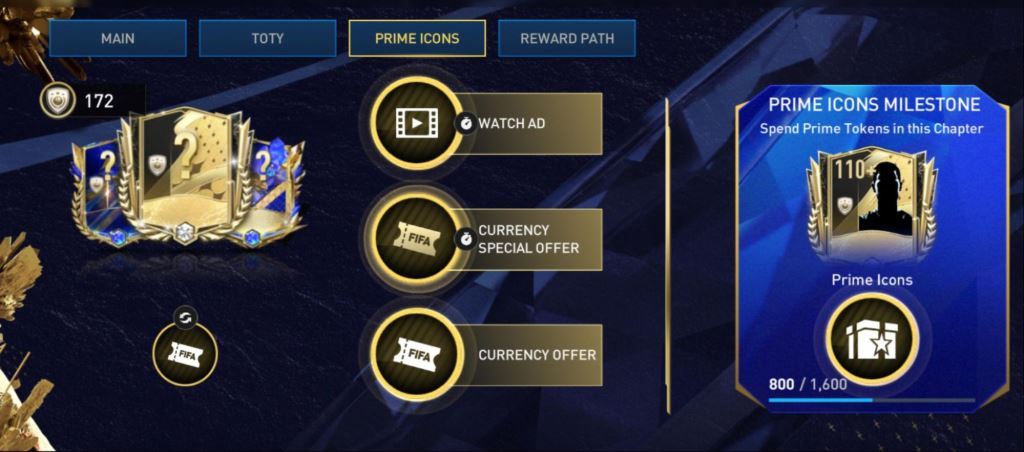 FIFA Mobile 23 TOTY Chapter Prime Icons Chapter