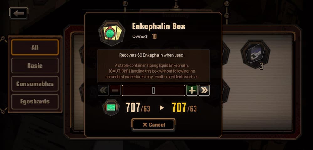 Limbus Company in-game currency Enkephalin Box