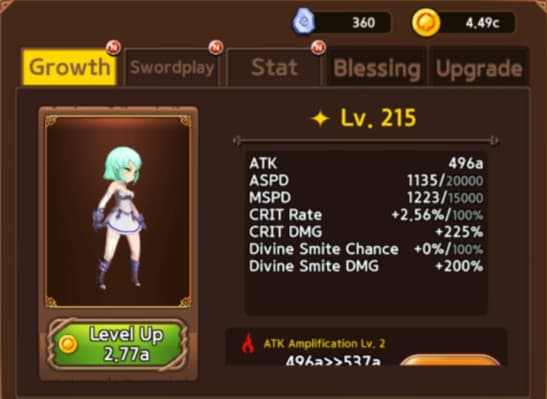 Valkyrie Story Idle RPG Level Up your Character