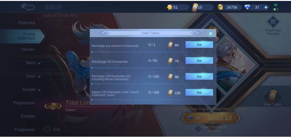 Mobile Legends 2023 Collector Skins free grand collection tokens