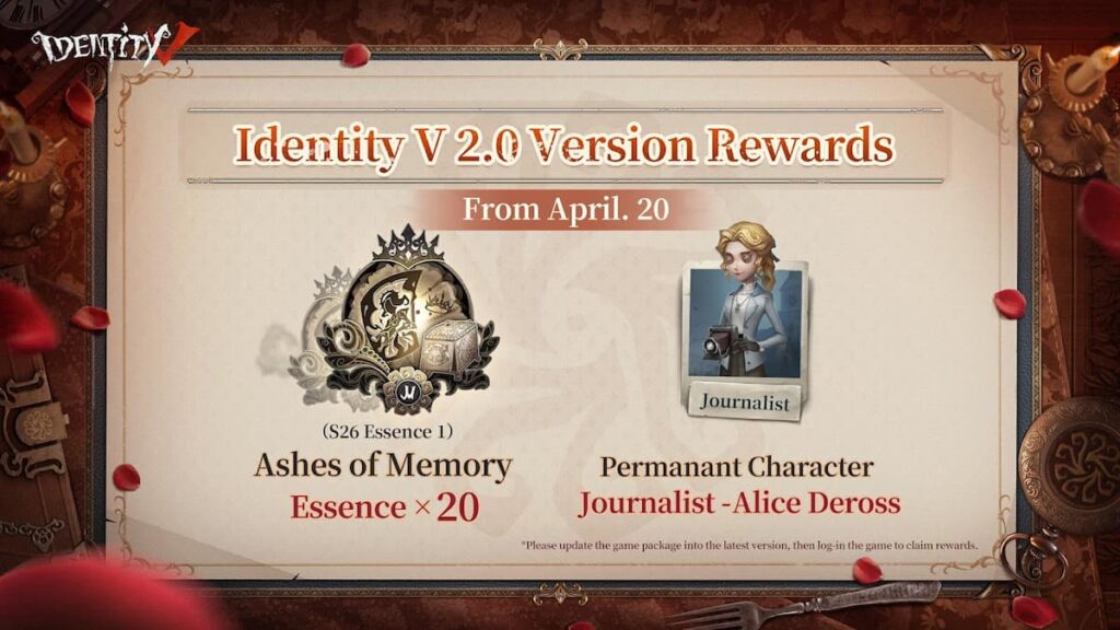 Identity V 2.0 version update