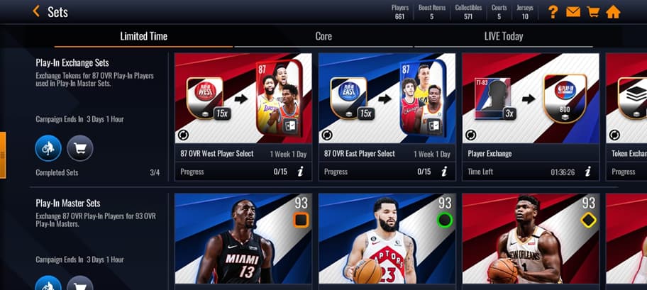 NBA Live Mobile 23 Play-In Tournament Event