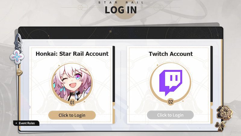 Honkai twitch connect