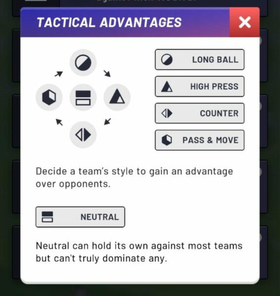 Tactical advantages
