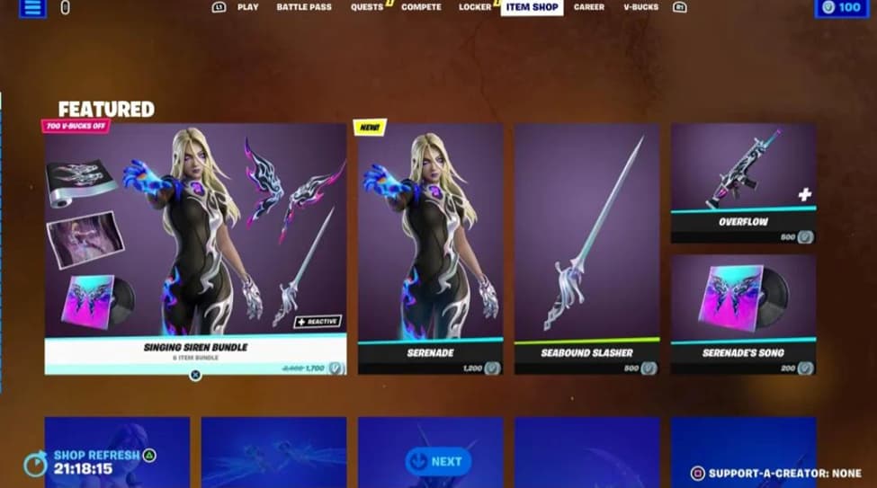 Fortnite MEGA Serenade skin