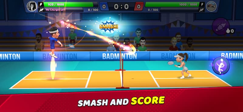 Badminton Clash 3D gameplay