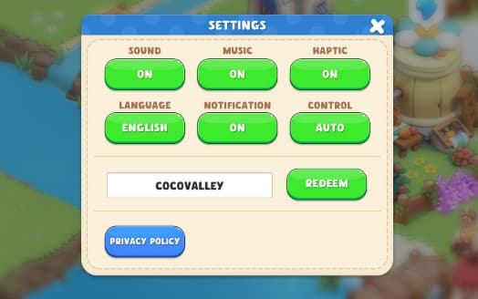 Coco Valley Farm Adventure redeem codes