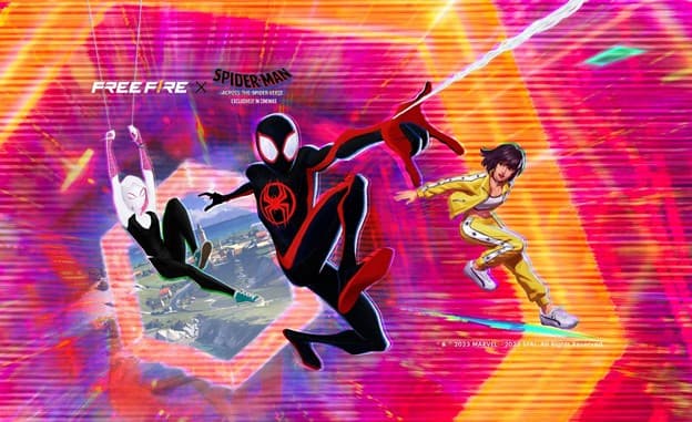 Free Fire Spider-Man Across the Spider-Verse collaboration