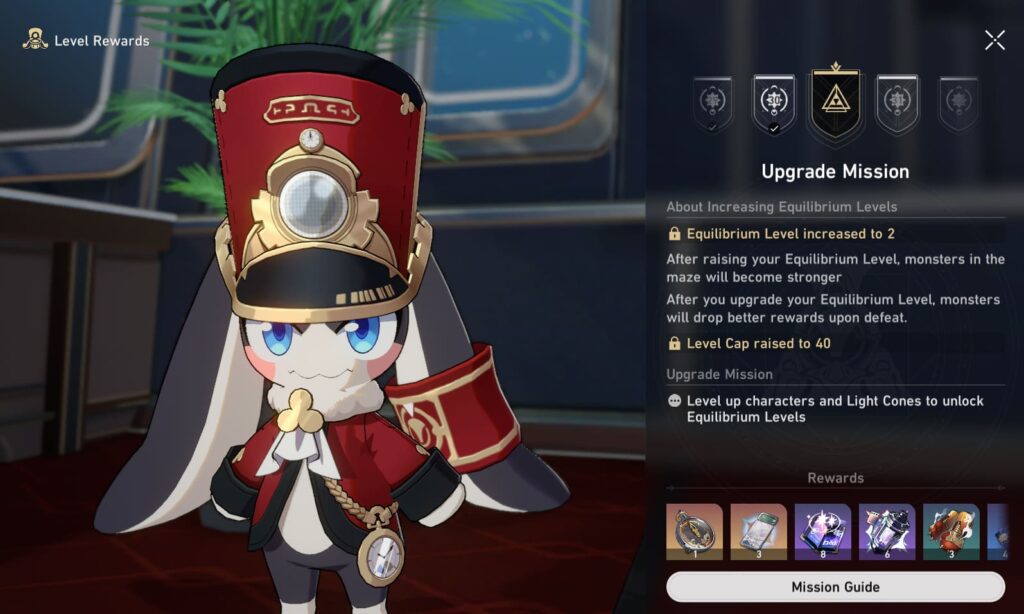 Honkai Star Rail Trailblaze level, Honkai Star Rail Equilibrium level