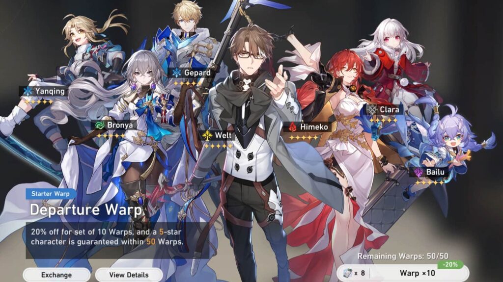Honkai Star Rail Departure Warp