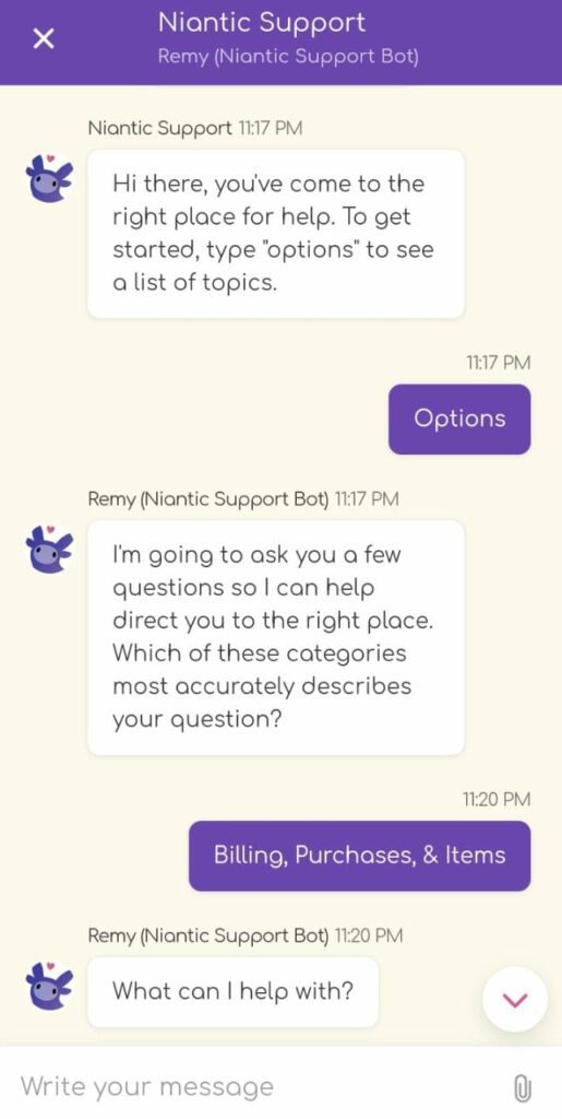 Peridot Live Chat Support