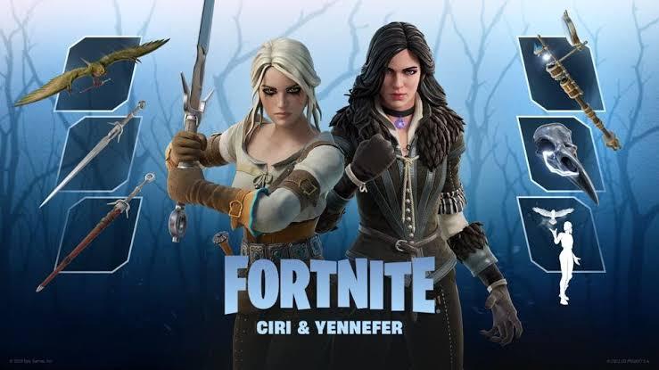 Cost of the Ciri and Yennefer skins in Fortnite Chapter 4 Season 3 Wilds