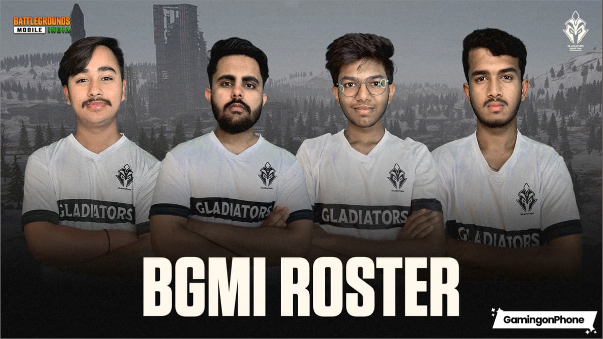 Gladiators Esports BGMI roster