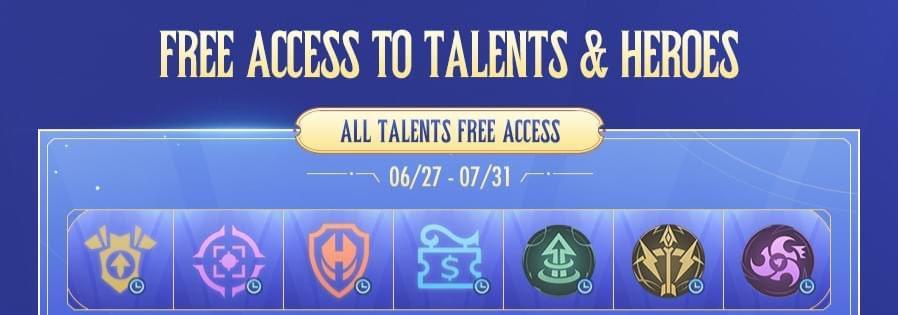 Mobile Legends Free Access To Emblem Talents