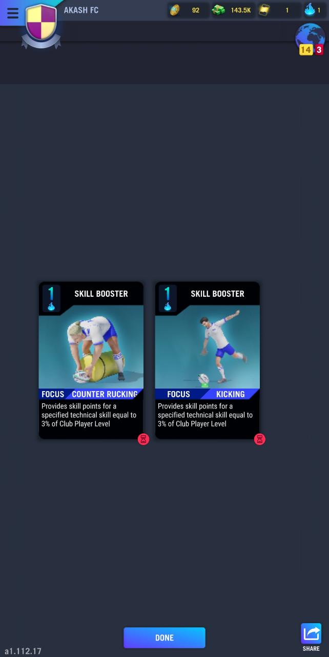 Blackout Rugby Manager Daily Cards