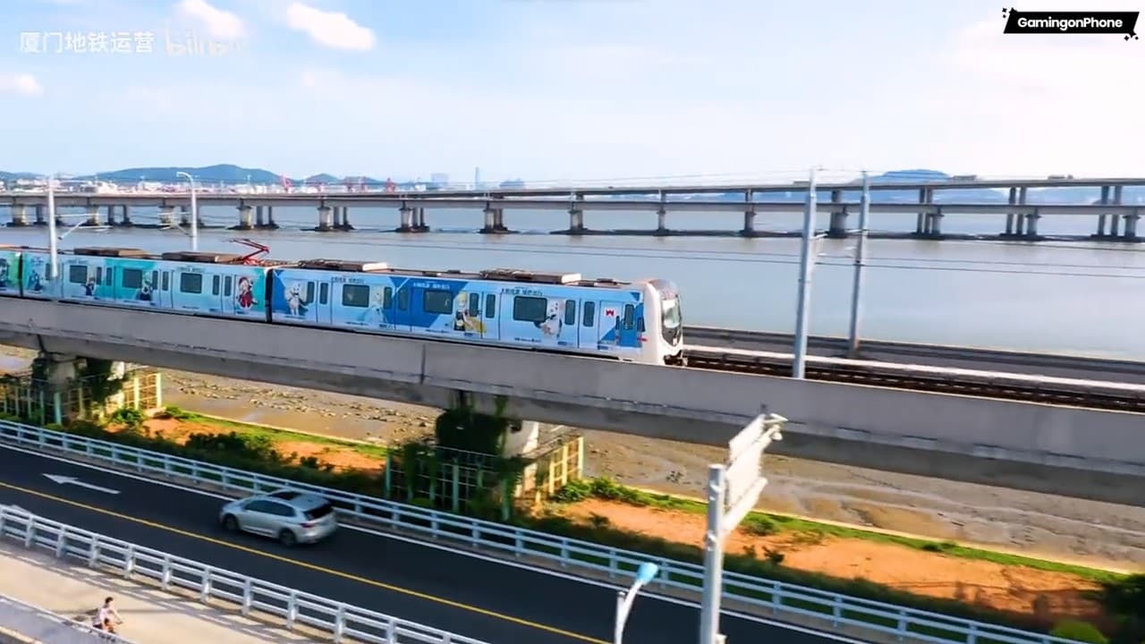 Genshin Impact-Themed Train, Genshin Impact train china