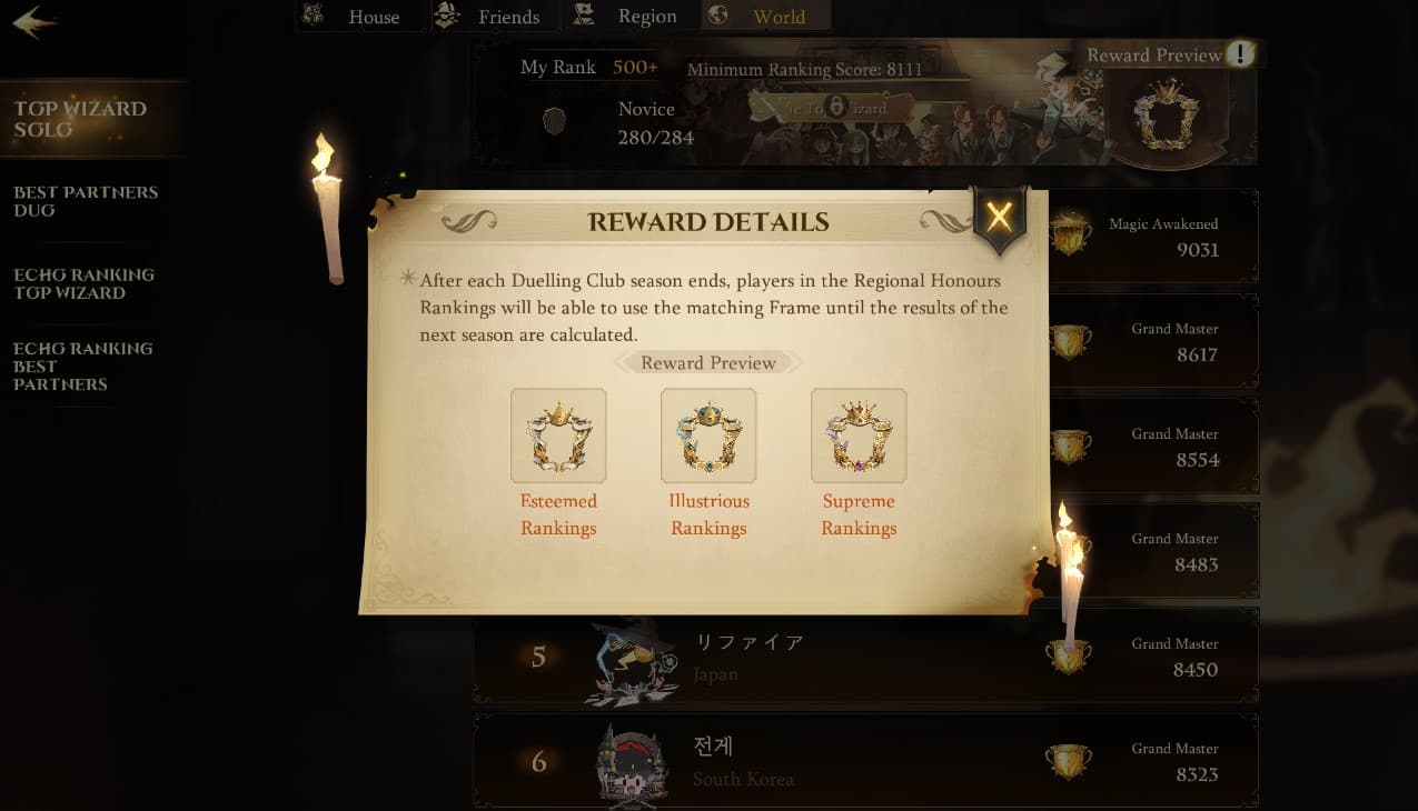 Harry Potter Magic Awakened Duelling Club rewards