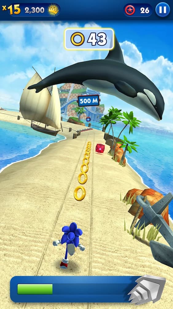 Sonic Prime Dash gameplay