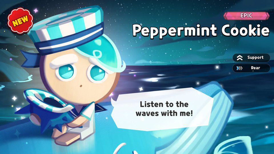 Cookie Run Kingdom Peppermint Cookie Game Image