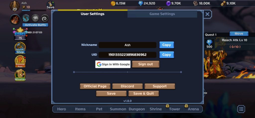 Dual Blader Settings Section Dual Blader Free Redeem Codes