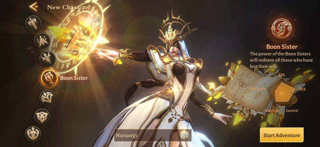 Dungeon Hunter 6 Boon Sister Class