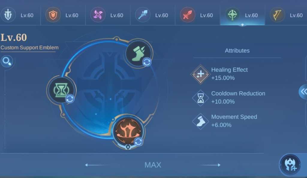 Mobile Legends Atlas Emblem Setup