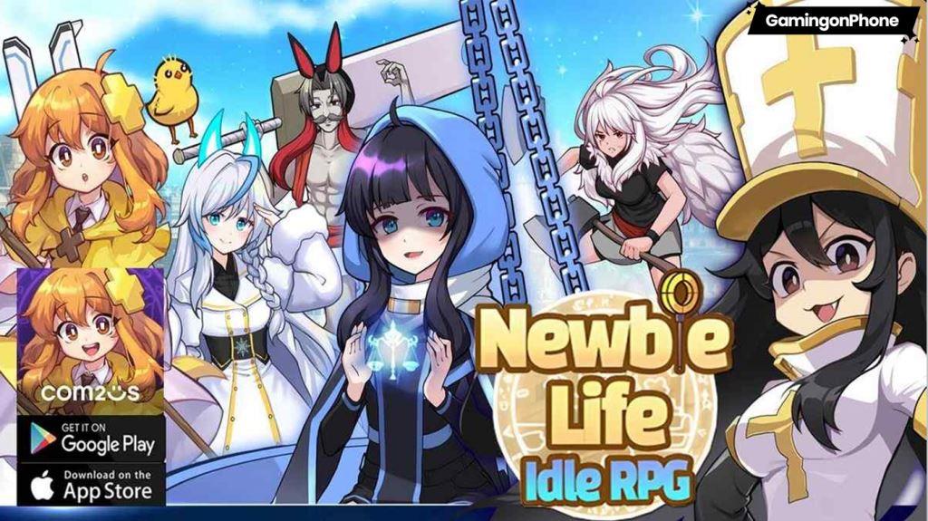 Newbie Life Idle RPG Game announcement guide launch cover