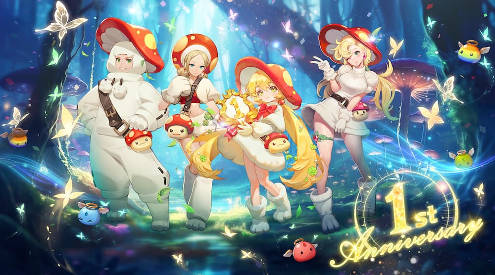 Summoners War Chronicles 1st year anniversary outfits