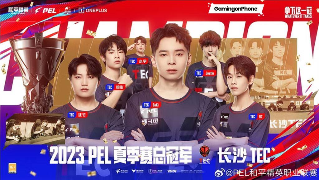 TEC PEL Summer champion 2023 winner cover