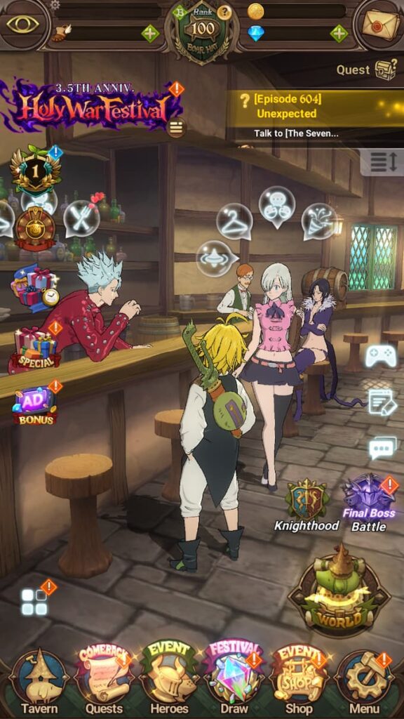 The Seven Deadly Sins: Grand Cross is celebrating its 3.5th anniversary with the Holy War Festival - GamingOnPhone (Picture 2)