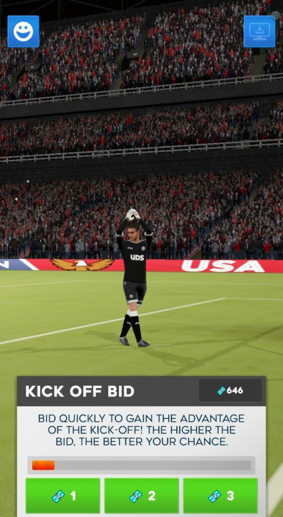 Ultimate Draft Soccer Kick Off Bid