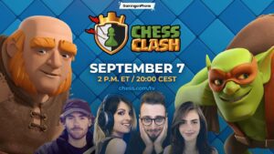 Chess Clash Collaboration event, Clash Royale chess 1.75 million, Clash of Clans Chess Clash Challenge