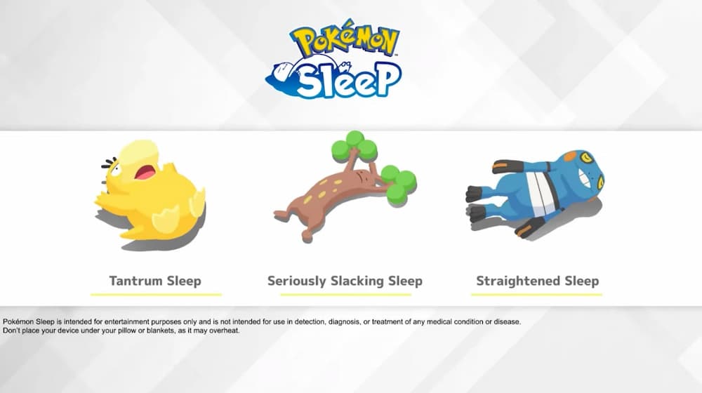 Pokemon Sleep patterns