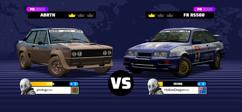Rally One Versus Mode