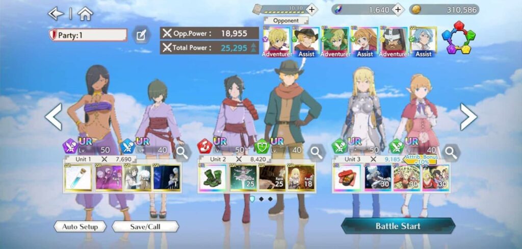 DanMachi-Battle-Chronicle-Team-Composition-Guide-Character-Rarity